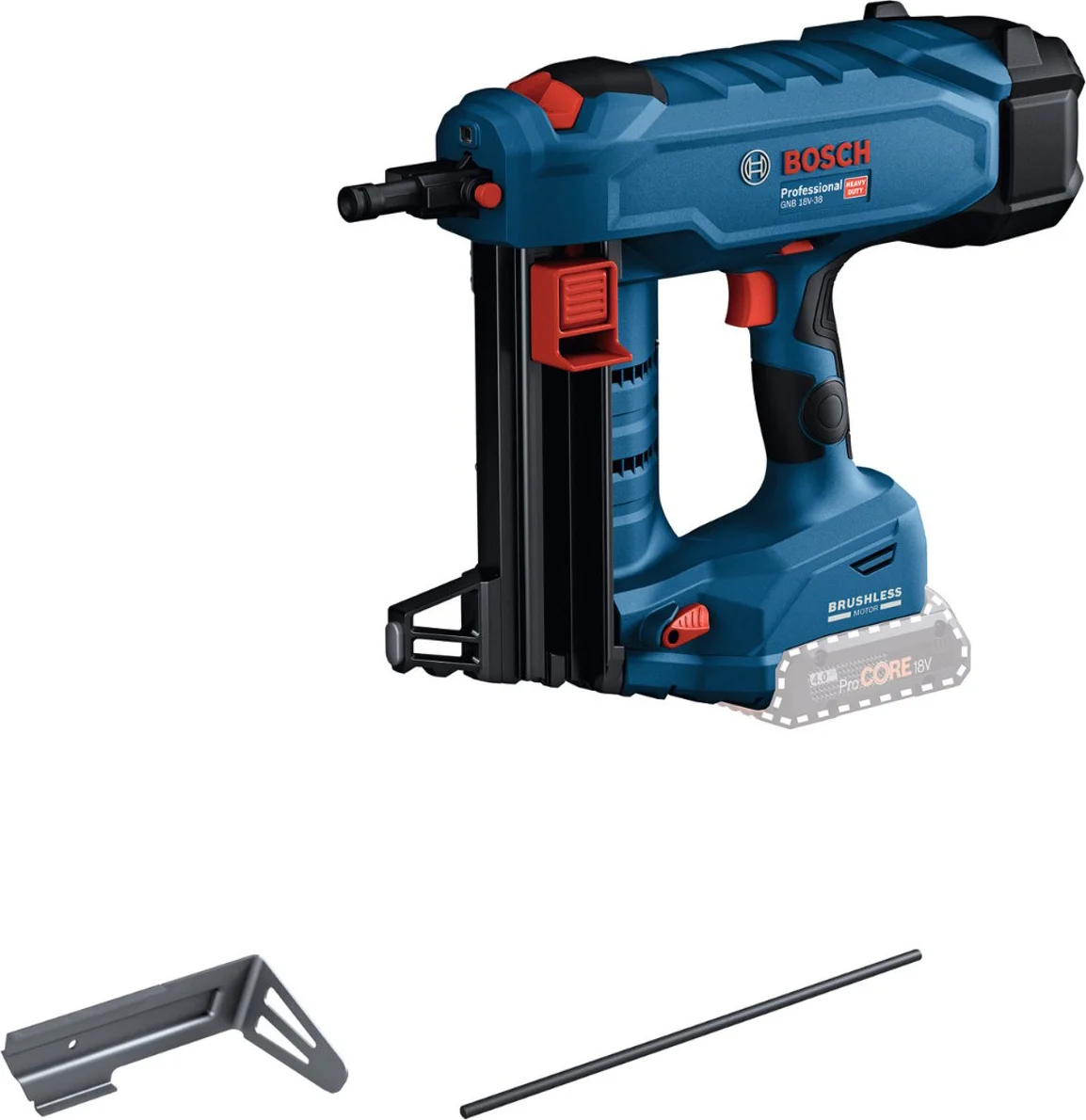Bosch Professional GNB 18V-38 Accu betontacker 18V Basic Body - 06019L7000