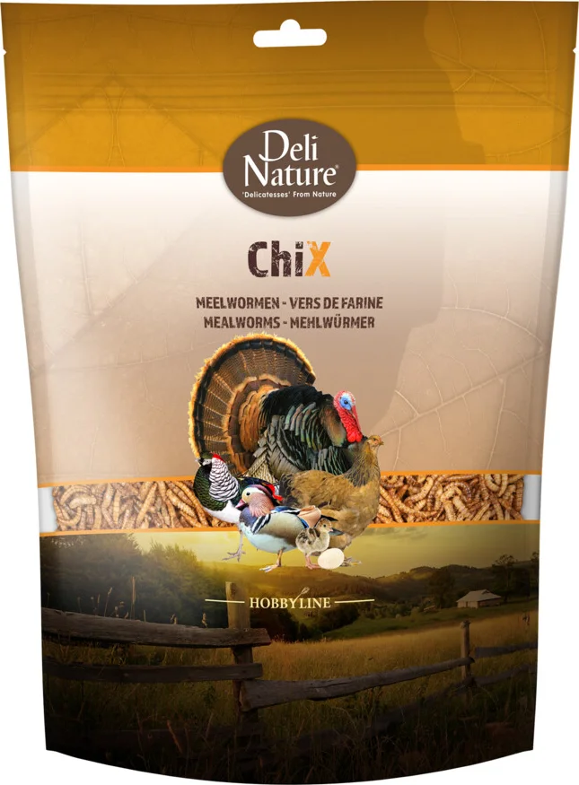 Deli Nature Chix Meelwormen 500 gr