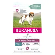 3x Eukanuba Hondenvoer Droog Adult Mono Proteïne Eend 2,3 kg