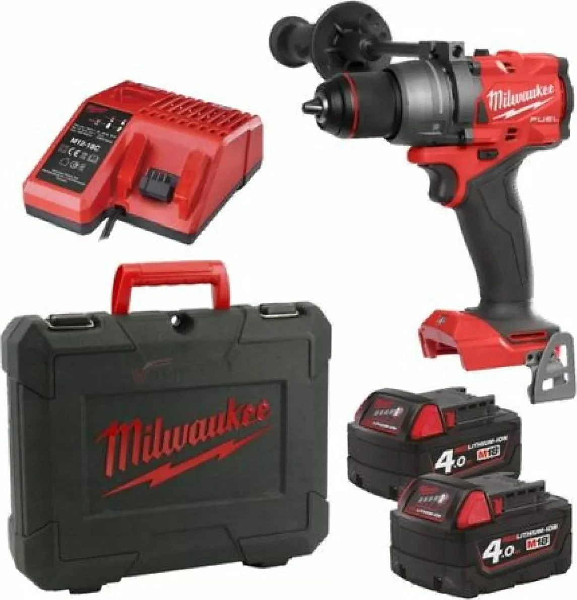 Milwaukee M18 FUEL™ FDD3-402C Accu schroefboormachine 18V 4.0Ah in koffer - 4933492472