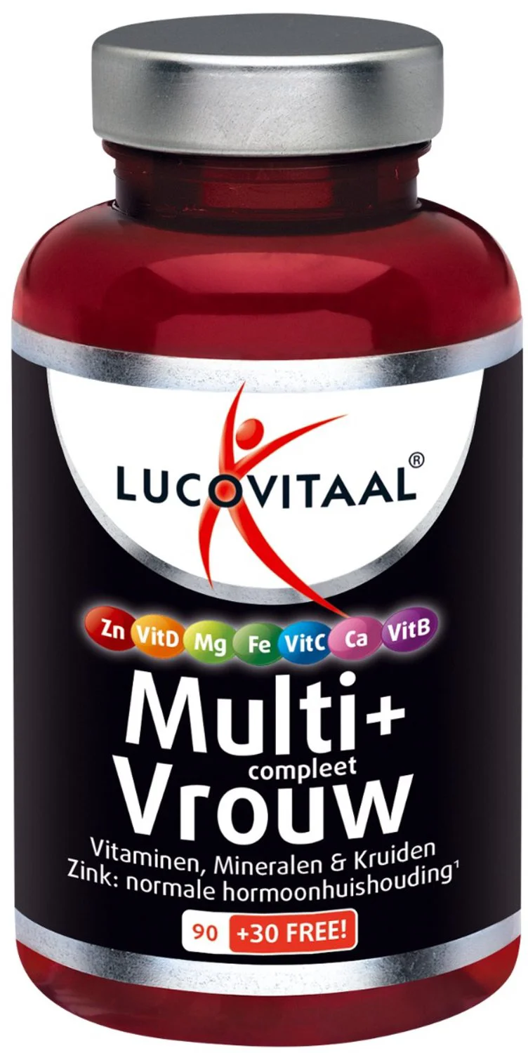 Lucovitaal Multi+ Compleet Vrouw Tabletten 120TB