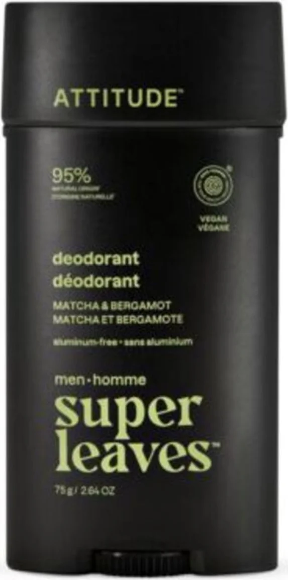 Attitude Super Leaves Men Matcha & Bergamot Deodorant 75GR