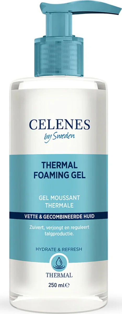 Celenes by Sweden Thermal Thermische Schuimgel - Vette/ Gecombineerde Huid 250ML