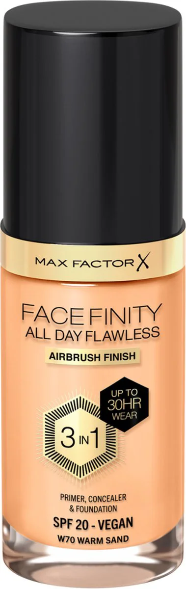 Max Factor Facefinity All Day Flawless Foundation W70 Warm Sand 34 ml