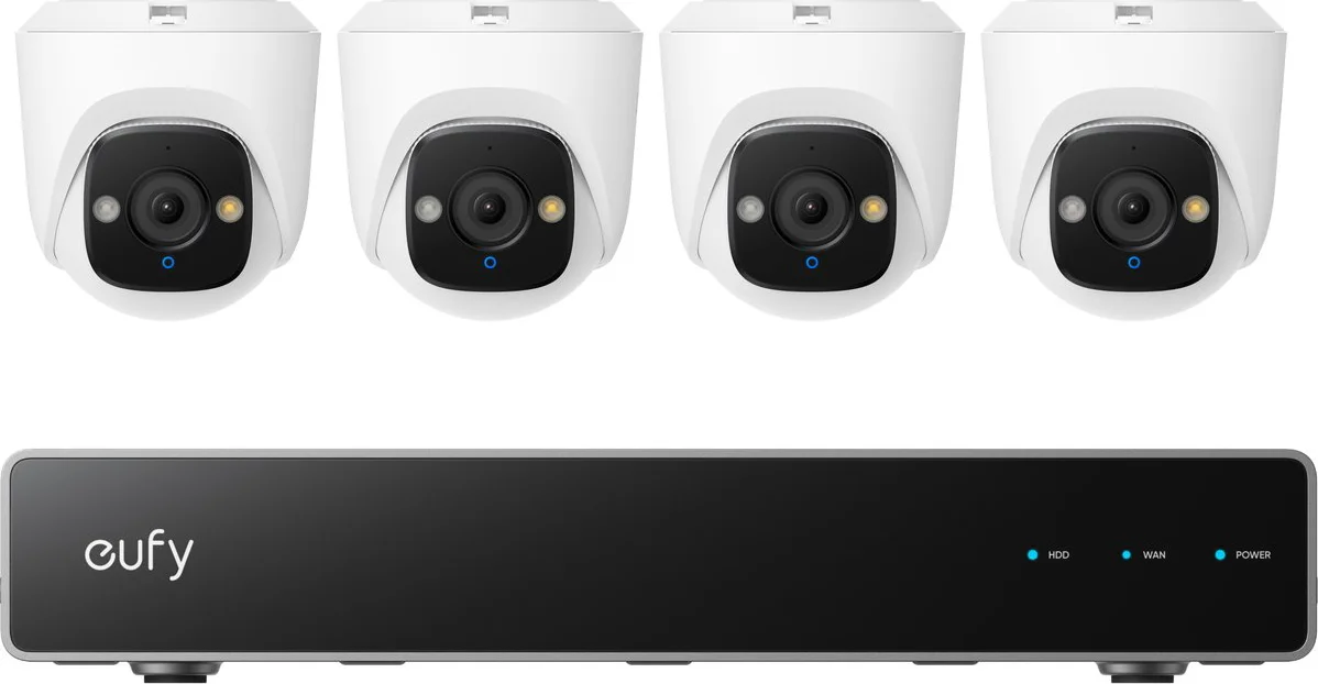 Eufy PoE Security System + NVR + E41 4-Pack