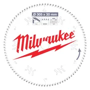 Milwaukee Cirkelzaagblad voor Kunststof | Ø 305mm Asgat 30mm 96T - 4932471323