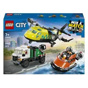 LEGO City Vliegtuig, Servicewagen en Hovercraft remix 60505