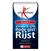 Lucovitaal Rode Gist Rijst met Visolie en Q10 63 capsules