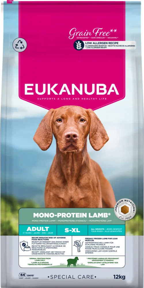 Eukanuba Hondenvoer Droog Special Care Adult Mono-Protein Lamb 12 kg