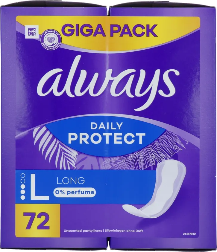 Always Daily Protect Long Inlegkruisjes 72ST