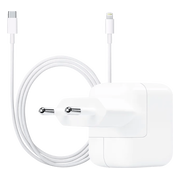 Apple Usb C Oplader 30W + Apple Lightning Kabel 1m Kunststof Wit