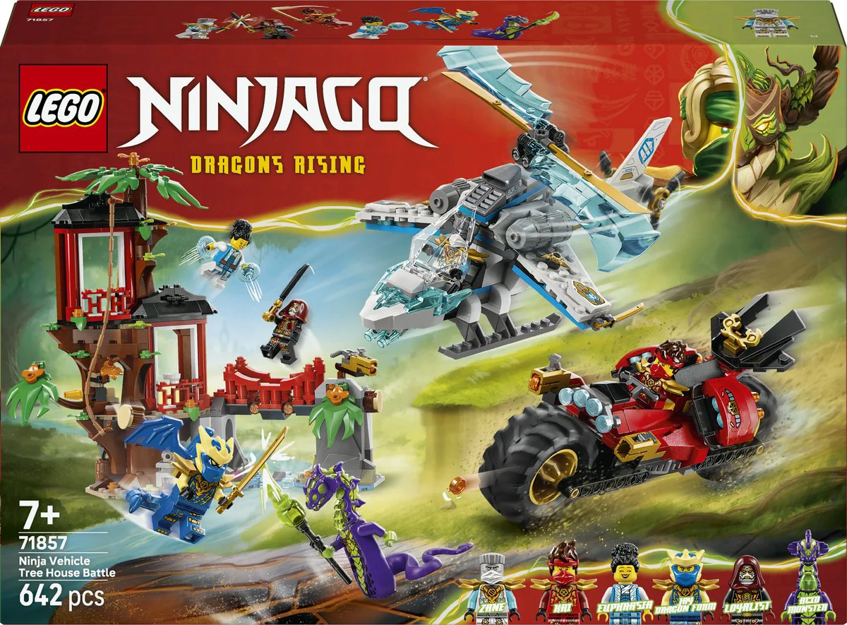 LEGO Ninjago Ninjavoertuigen bij de boomhut 71857