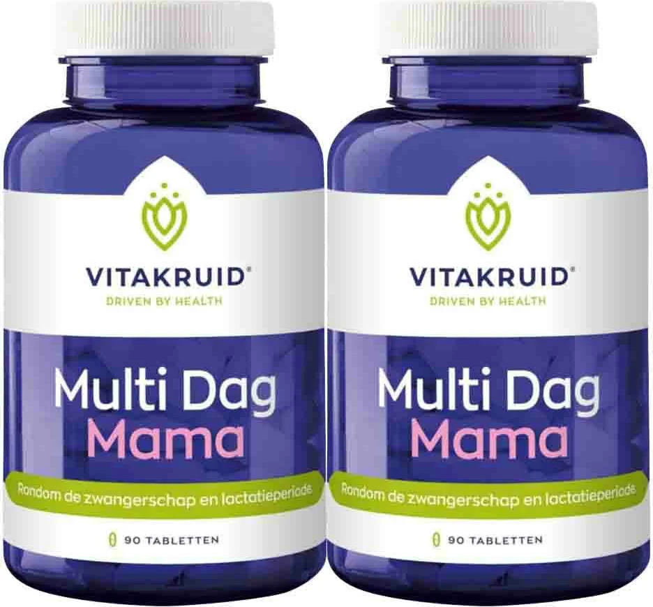 2x Vitakruid Multi Dag Mama 90 tabletten