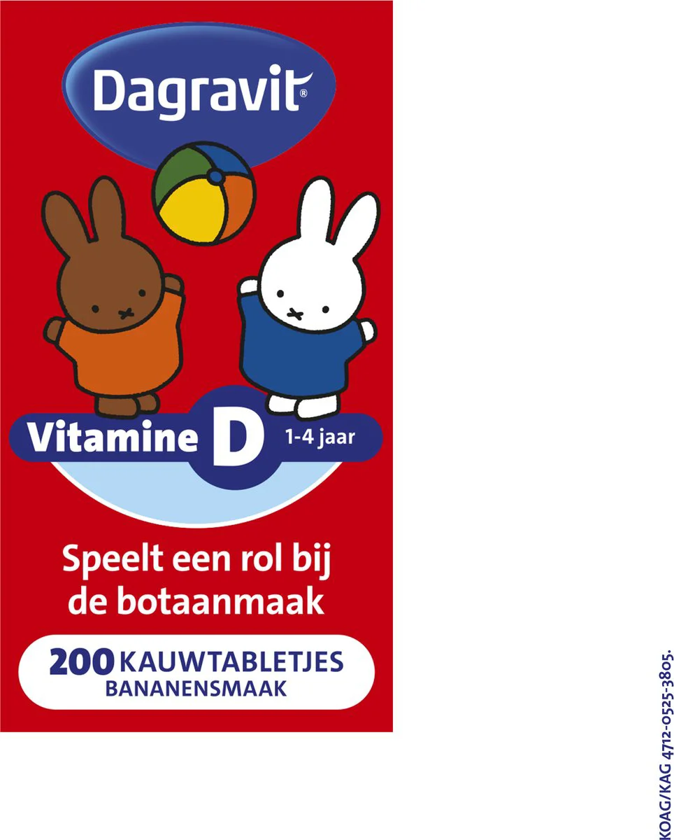 Dagravit Kids Vitamine D 200 tabletten