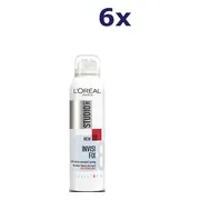 6x L'Oréal Studio Line Invisi Fix 24H Haarspray Very Strong Hold 250 ml
