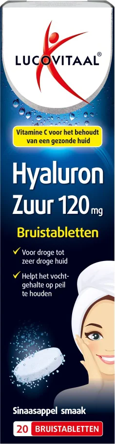 Lucovitaal Hyaluronzuur Bruistabletten 20 tabletten