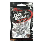 Jighead - 8g - Haakmaat 1/0 - 5 stuks - Loodkop voor Roofvissen - voor kunstaas Shads & Softbaits