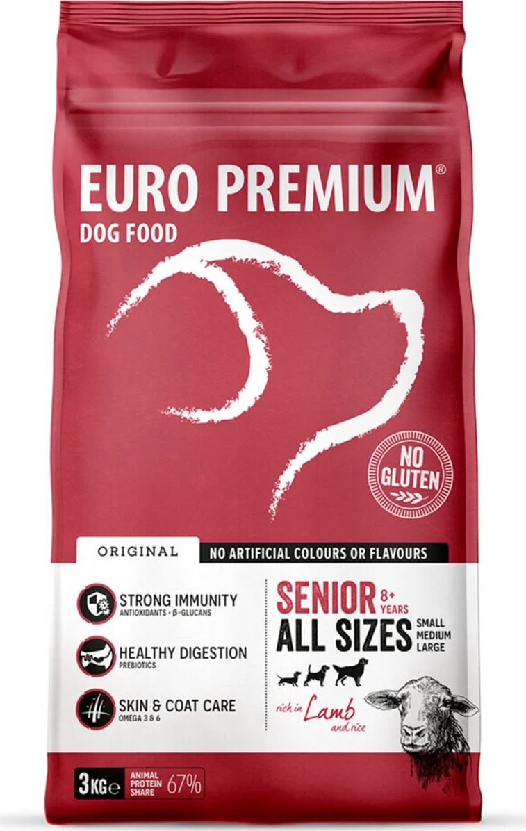Euro-Premium Senior Lam - Rijst 3 kg