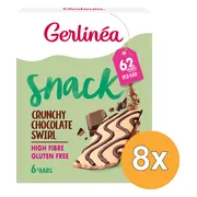 8x Gerlinea Repen Crunchy Choco Swirl Glutenvrij 78 gr