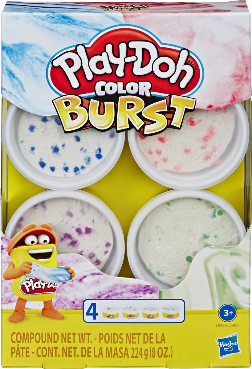 Play-Doh - Kleur Explosie 4 Pack - Boetseerklei