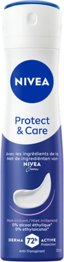 3x NIVEA Deodorant Spray Protect & Care 150 ml