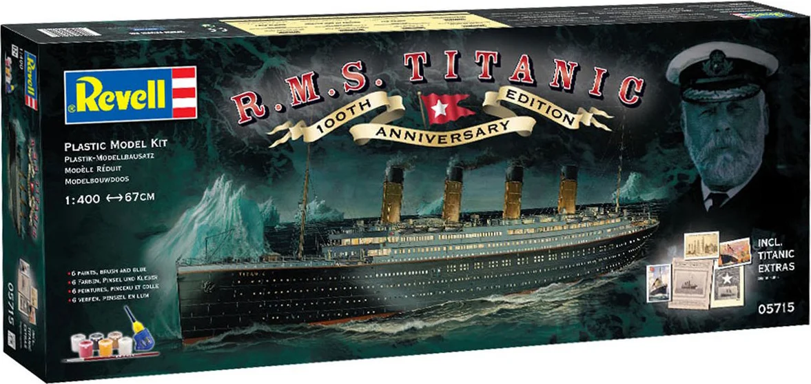 Revell Modelbouwpakket Schepen - 05715 Gift-Set 100 Years Titanic - 1:400