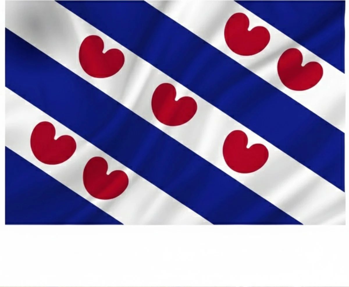 Friese Vlag - 90 x 150 cm - Feest Vlag - Friesland - Frisian