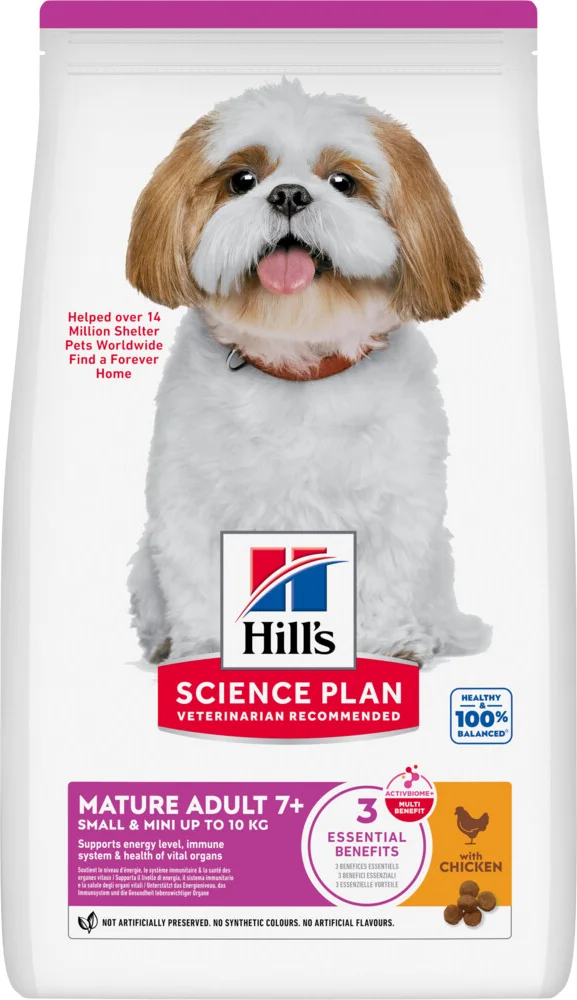 6x Hill's Science Plan Hondenvoer Mature Adult Small & Mini Kip 1,5 kg
