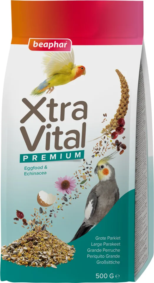 7x Beaphar XtraVital Grote Parkiet 500 gr