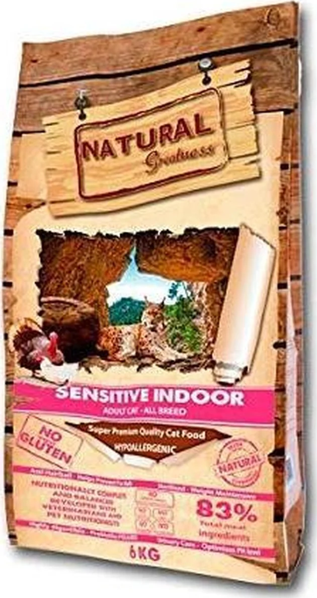 Natural Greatness - Sensitive Indoor - kattenvoer - 2 kg