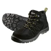 PARKSIDE Leren werkschoenen S3 met stalen neus (Hoog gesneden, Zwart, 44)