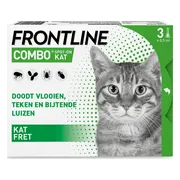 Frontline Combo Spot On Anti Vlooiendruppels Kat vanaf 1 kg 3 pipetten
