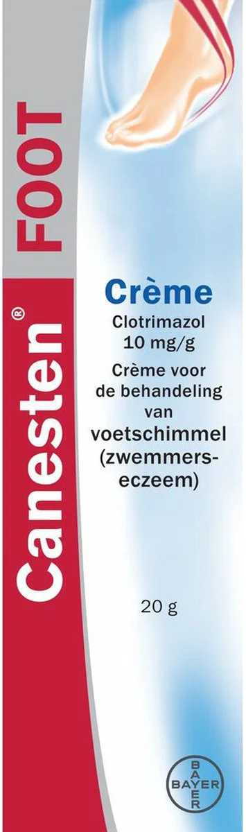 Canesten Foot Crème bij Voetschimmel 20GR