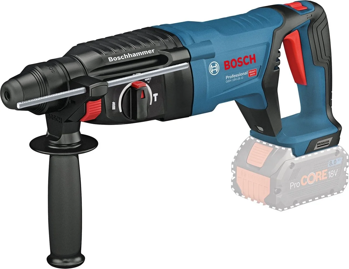 Bosch Professional GBH 18V-26 D Accu combihamer SDS-Plus 2,5J 18V Basic Body - 0611916001
