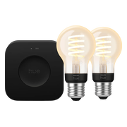 Philips Hue Filament White Ambiance Standaard Duo Pack + Bridge Pro