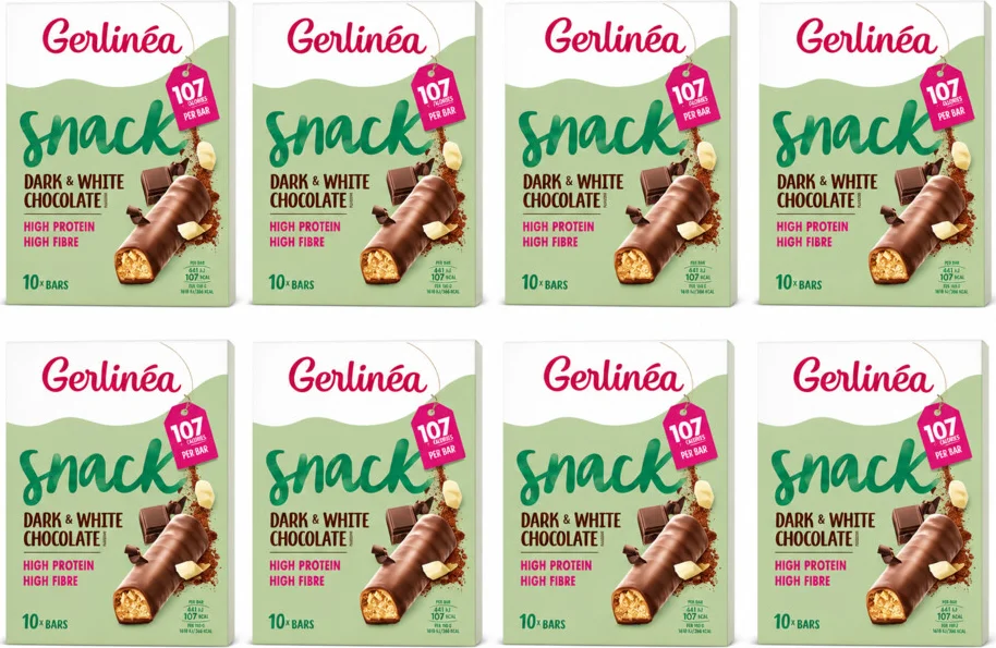 8x Gerlinea Repen Pure & Witte Chocolade 10 x 31 gr