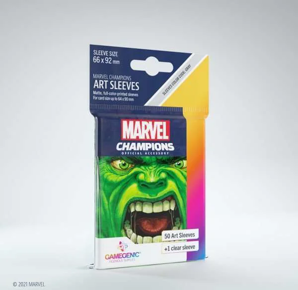 Sleeves Marvel Champions - Hulk (50+1)