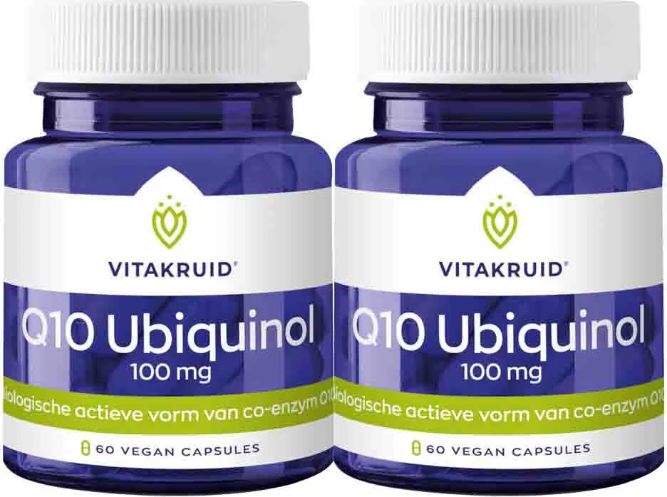 2x Vitakruid Q10 Ubiquinol 100 mg 60 vegancapsules