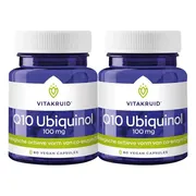 2x Vitakruid Q10 Ubiquinol 100 mg 60 vegancapsules