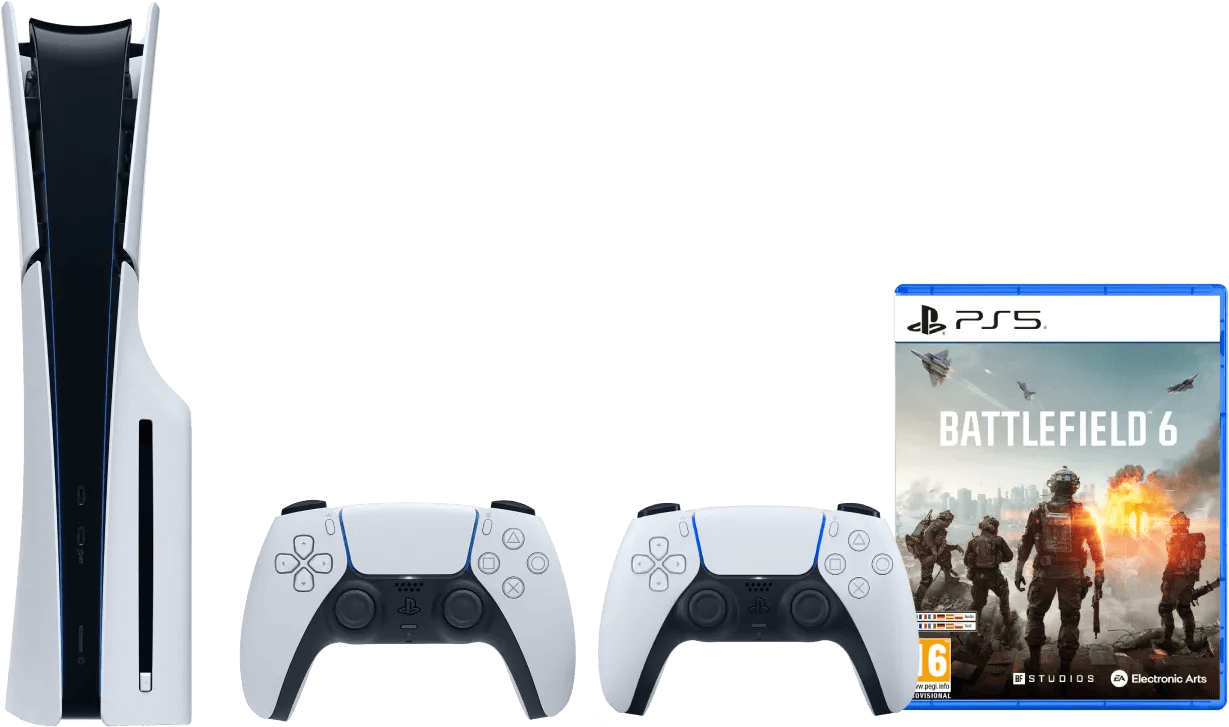 Sony PlayStation 5 Slim Disc Edition + Battlefield 6 + Extra Controller Wit