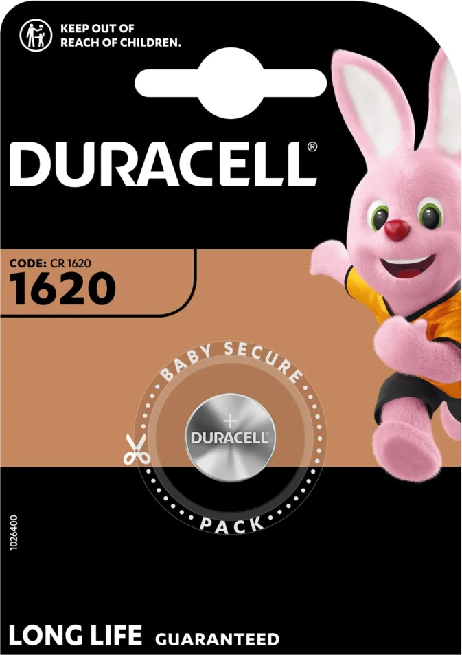 10x Duracell Knoopcel Batterij 1620 Lithium 1 stuks