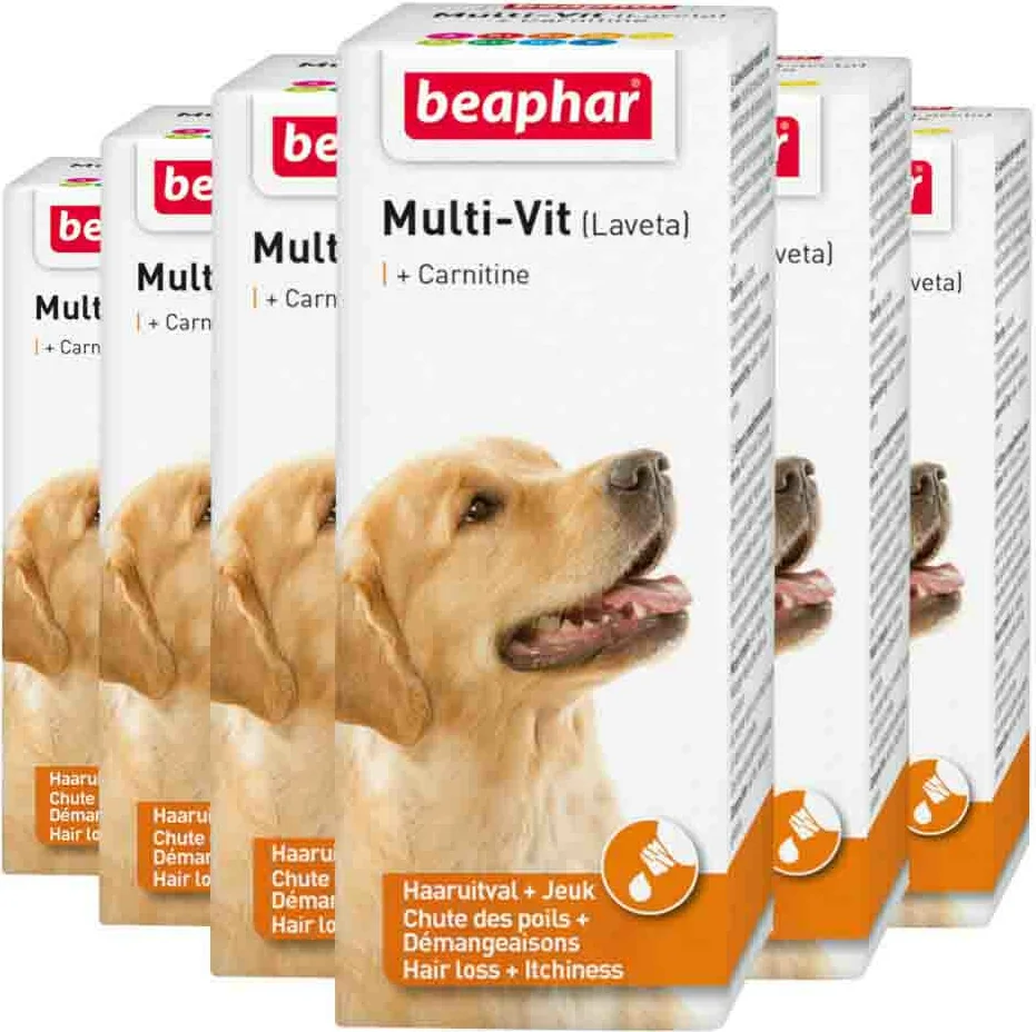 6x Beaphar Multi-Vit Laveta Hond 20 ml