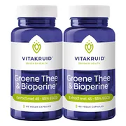2x Vitakruid Groene Thee & Bioperine 60 vegancapsules