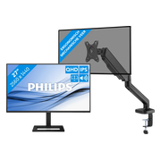Philips 27E1N1600AE/00 + BlueBuilt Monitorarm Gasveer voor 1 Monitor
