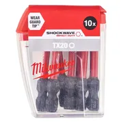 Milwaukee SHOCKWAVE™ IMPACT DUTY schroefbits TX20 x 50 mm VE=10 - 4932430877