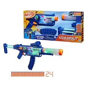 Nerf Loadout Cyberlight Ghost Blaster voor foamdarts en 24 Nerf N1-darts