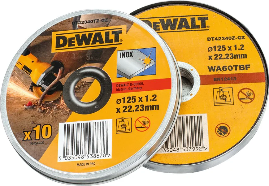DeWALT DT42340TZ Slijpschijven in blik 125x1.2mm VE=10