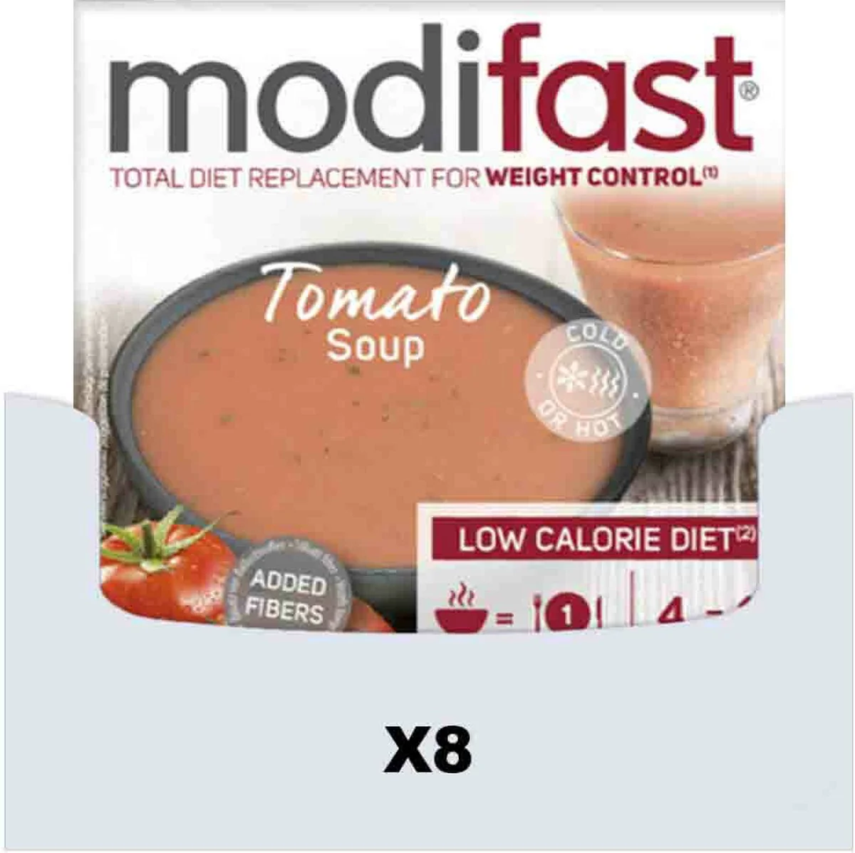 8x Modifast Weight Control Soep Tomaat 440 gr