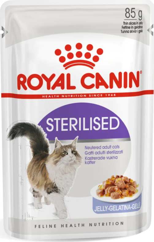 48x Royal Canin Sterilised Jelly Kattenvoer Nat 85 gr