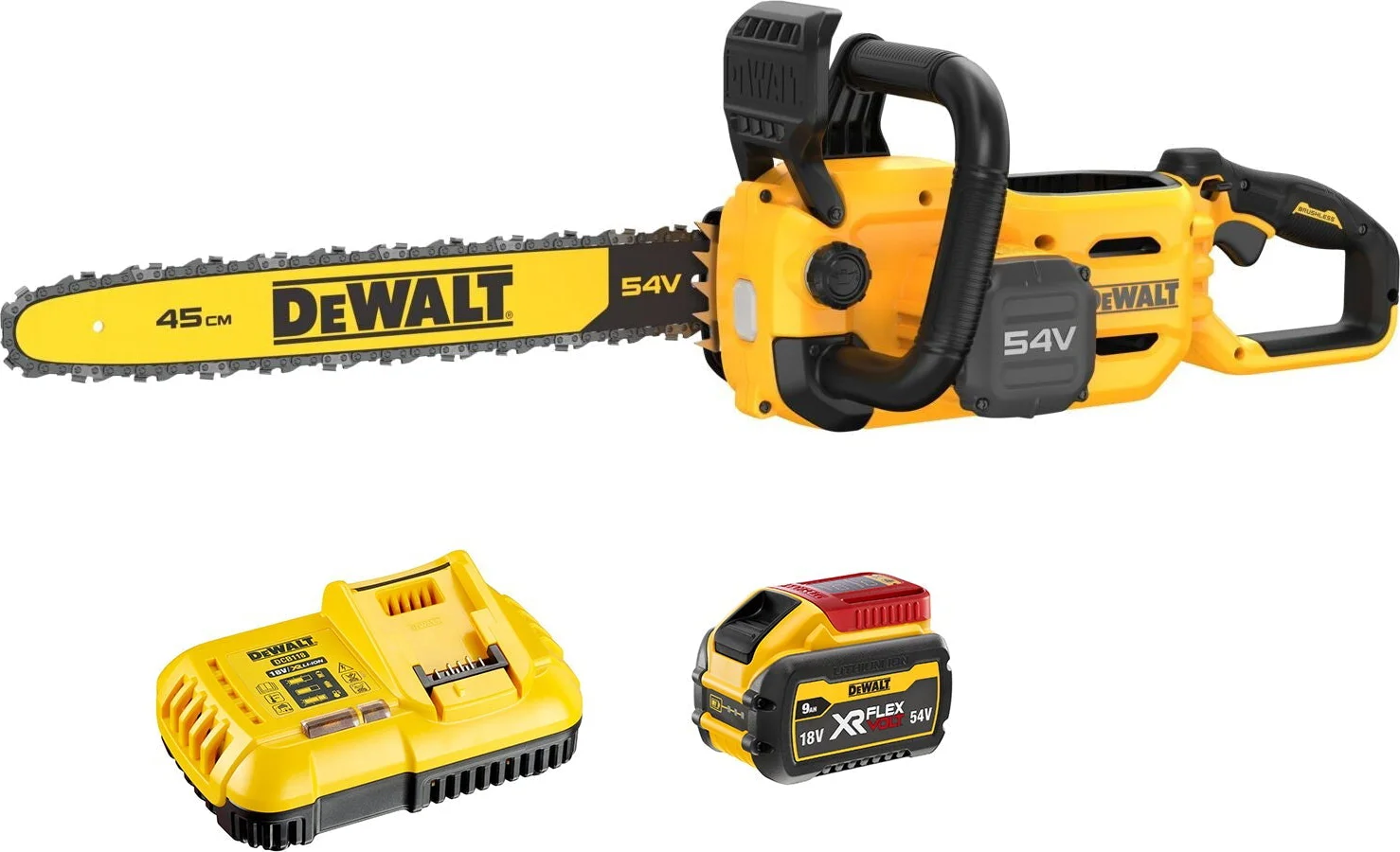 DeWALT DCMCS574X1 Accu Kettingzaag 45cm 54V XR FlexVolt 9.0Ah